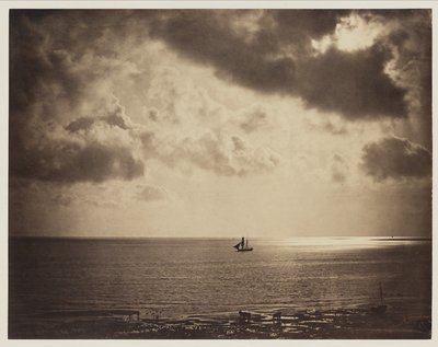 Bergantín en el agua de Gustave Le Gray
