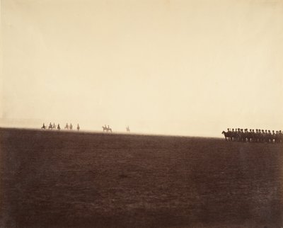 Maniobras de caballería, Camp de Châlons, 1857 de Gustave Le Gray