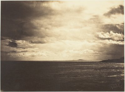 Cielo nublado, mar Mediterráneo de Gustave Le Gray