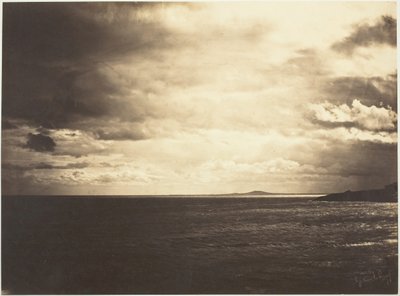 Cielo nublado, mar Mediterráneo, 1857 de Gustave Le Gray