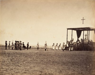 La misa en el campamento de Châlons, 1857 de Gustave Le Gray