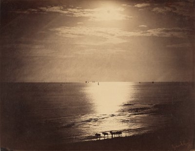 Le Soleil au Zénith - Océan / El Sol en el Cenit, Normandía de Gustave Le Gray