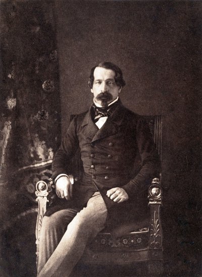 Luis Napoleón Bonaparte (1808-1873) futuro emperador Napoleón III, aquí como 1er presidente de la república francesa, foto de Gustave Le Gray de Gustave Le Gray