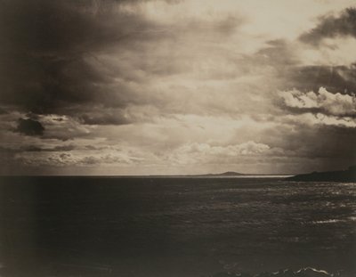 Mediterráneo con el Monte Agde, 1857 de Gustave Le Gray