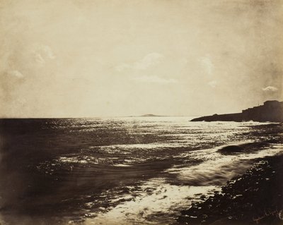 Mediterráneo con el monte Agde de Gustave Le Gray