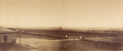 Panorama del campamento de Châlons (seis fotografías en tres fotogramas) de Gustave Le Gray