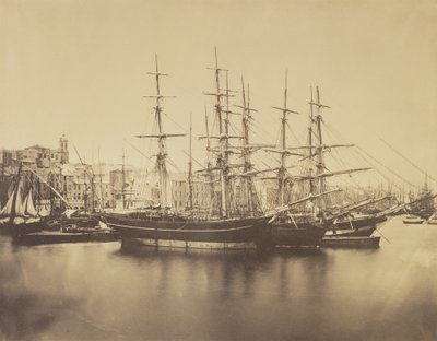 Barcos en el puerto, Sète de Gustave Le Gray