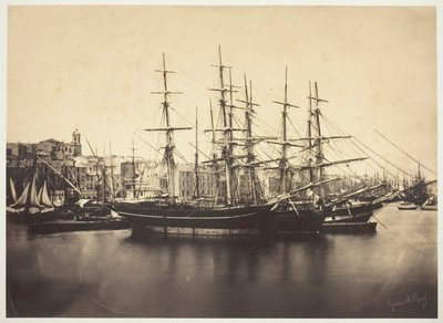 Barcos en el puerto de Sète de Gustave Le Gray