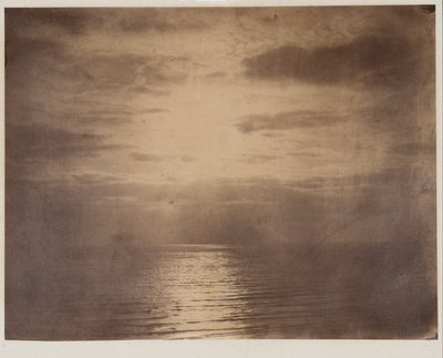 Efecto solar en las nubes--Océano de Gustave Le Gray