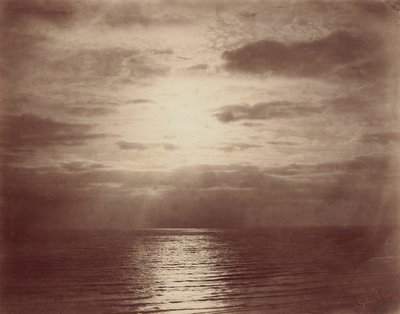 Efecto Solar en las Nubes-Océano, 1856-57 de Gustave Le Gray