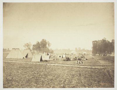 Tiendas y equipo militar, Camp de Châlons de Gustave Le Gray