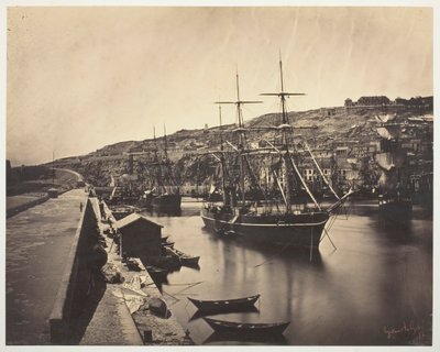El puerto y la ciudad de Sète-Mediterráneo de Gustave Le Gray