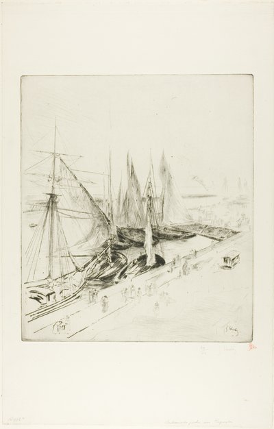 Barcos de pesca de Tréport de Gustave Leheutre