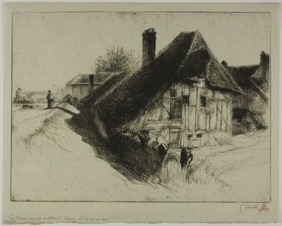 Vivienda campesina de asiento bajo, Troyes de Gustave Leheutre