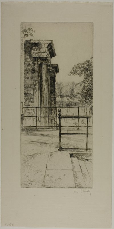 Ruinas de las antiguas Tullerías, París de Gustave Leheutre