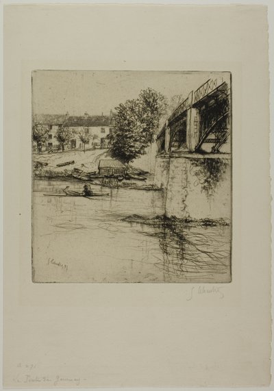 El puente en Fournay, desde el lado de Gustave Leheutre