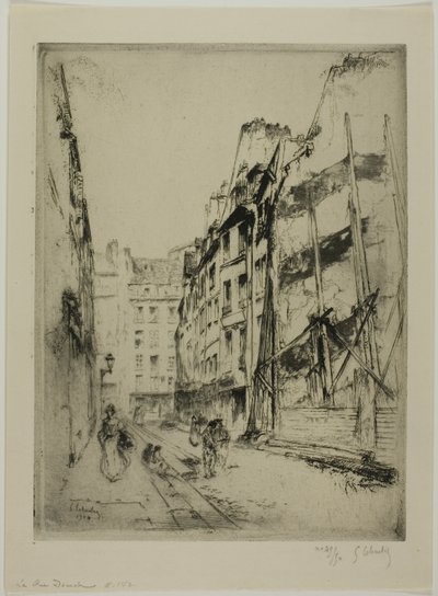 La Rue Domat, París de Gustave Leheutre