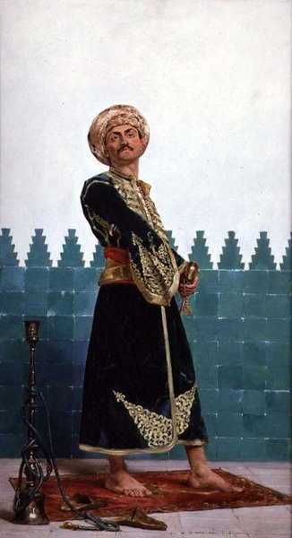 Un guardia árabe de Gustave Leon Antoine Marie Popelin