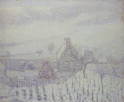 Tormenta de nieve en Hedouville de Gustave Loiseau