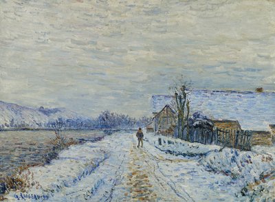 Efecto de nieve en Tournedos, 1899 de Gustave Loiseau