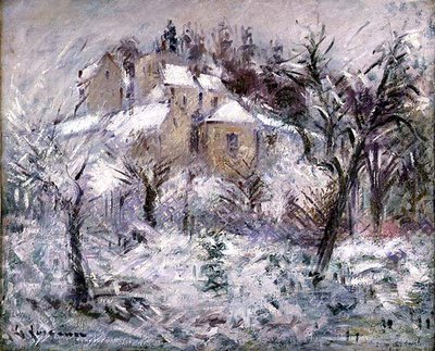 Casas en Pontoise de Gustave Loiseau