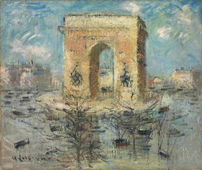 El Arco de Triunfo, La Plaza de la Estrella, 1929 de Gustave Loiseau
