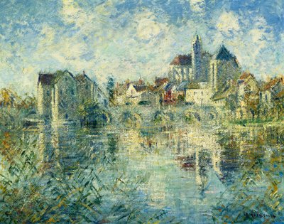 Moret-sur-Loing, el Puente y la Iglesia de Gustave Loiseau
