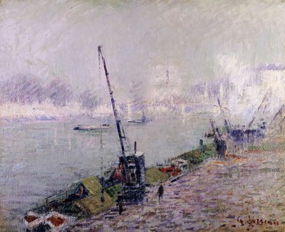 París, el puente Henri IV, por la mañana de Gustave Loiseau