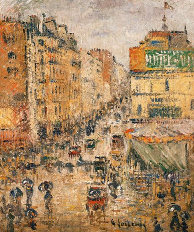Rue de Clignancourt, París, c.1924 de Gustave Loiseau