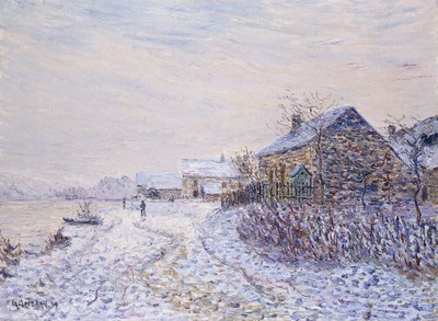 Nieve en Tournedos-sur-Seine, 1899 de Gustave Loiseau
