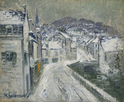 Nieve en Pont-Aven, 1922 de Gustave Loiseau