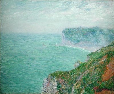 Los acantilados en Fecamp de Gustave Loiseau