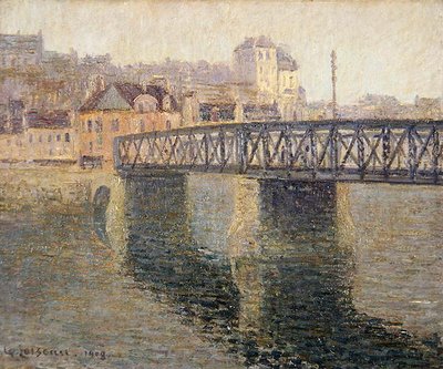 El Puente de Hierro en St. Ouen de Gustave Loiseau