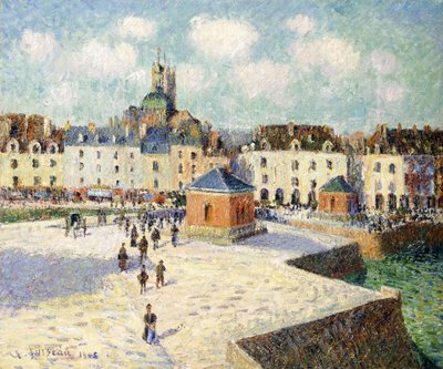El muelle de Dieppe a la luz del sol, 1905 de Gustave Loiseau