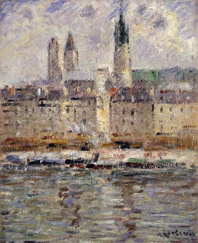 Vista de Rouen, 1927 de Gustave Loiseau
