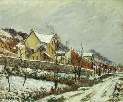 Pueblo en la nieve, 1911 de Gustave Loiseau