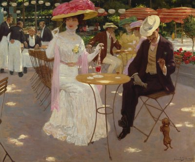 Escenario de la cafetería de Gustave Max Stevens