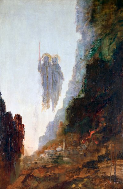 Ángeles de Sodoma, c. 1846-1898 de Gustave Moreau