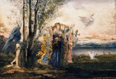 Cupido y las Musas de Gustave Moreau
