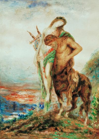 El centauro cansado de Gustave Moreau