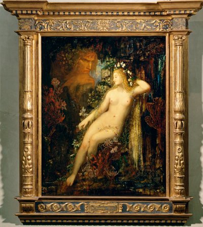 Desnudo femenino (pintura sobre lienzo) de Gustave Moreau