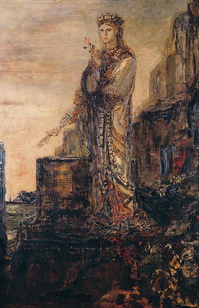 Helena en las murallas de Troya de Gustave Moreau