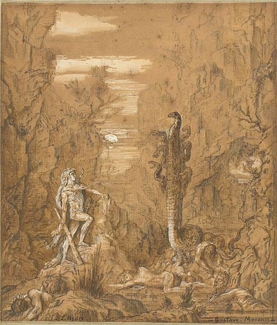 Hércules y la hidra de Lerna de Gustave Moreau