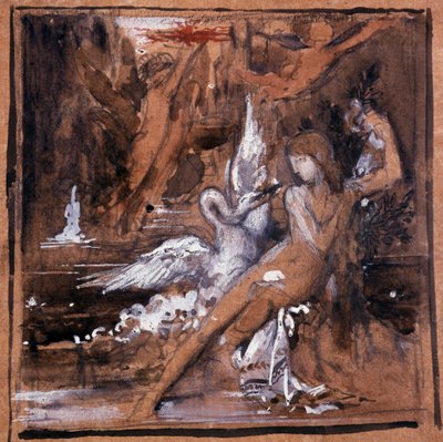 Leda y el cisne de Gustave Moreau