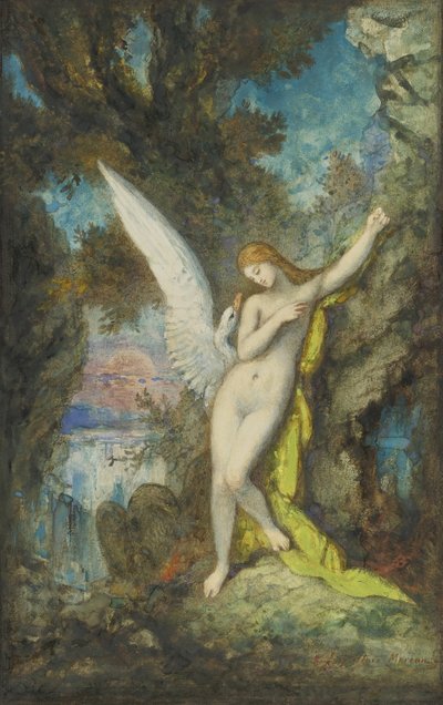 Leda y el cisne de Gustave Moreau