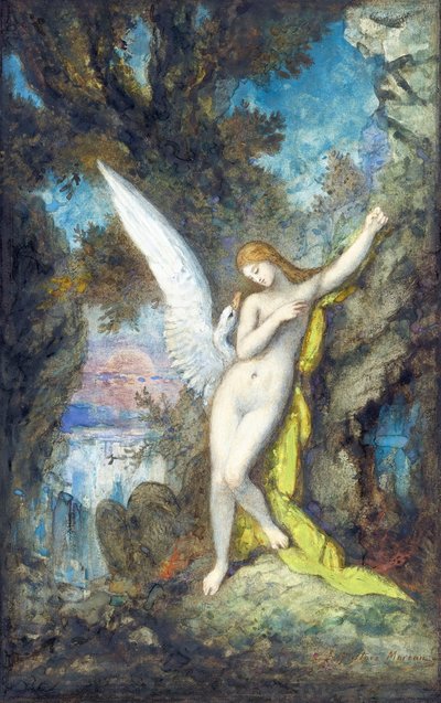 Leda y el cisne de Gustave Moreau