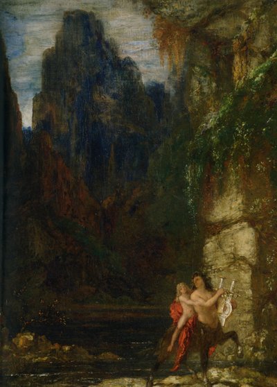 Moreau - La educación de Aquiles de Gustave Moreau