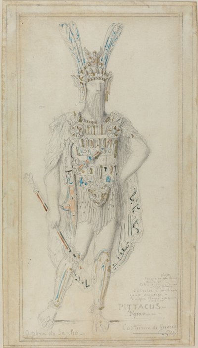 Pítaco el Tirano en Traje de Guerra de Gustave Moreau