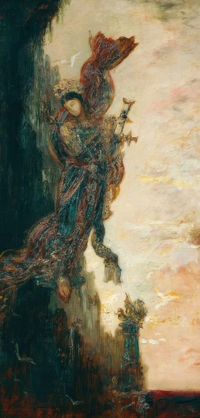 Safo cayendo de Gustave Moreau