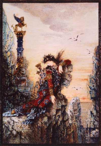 Zafiro, de Gustave Moreau (1826-1898), óleo sobre lienzo de Gustave Moreau